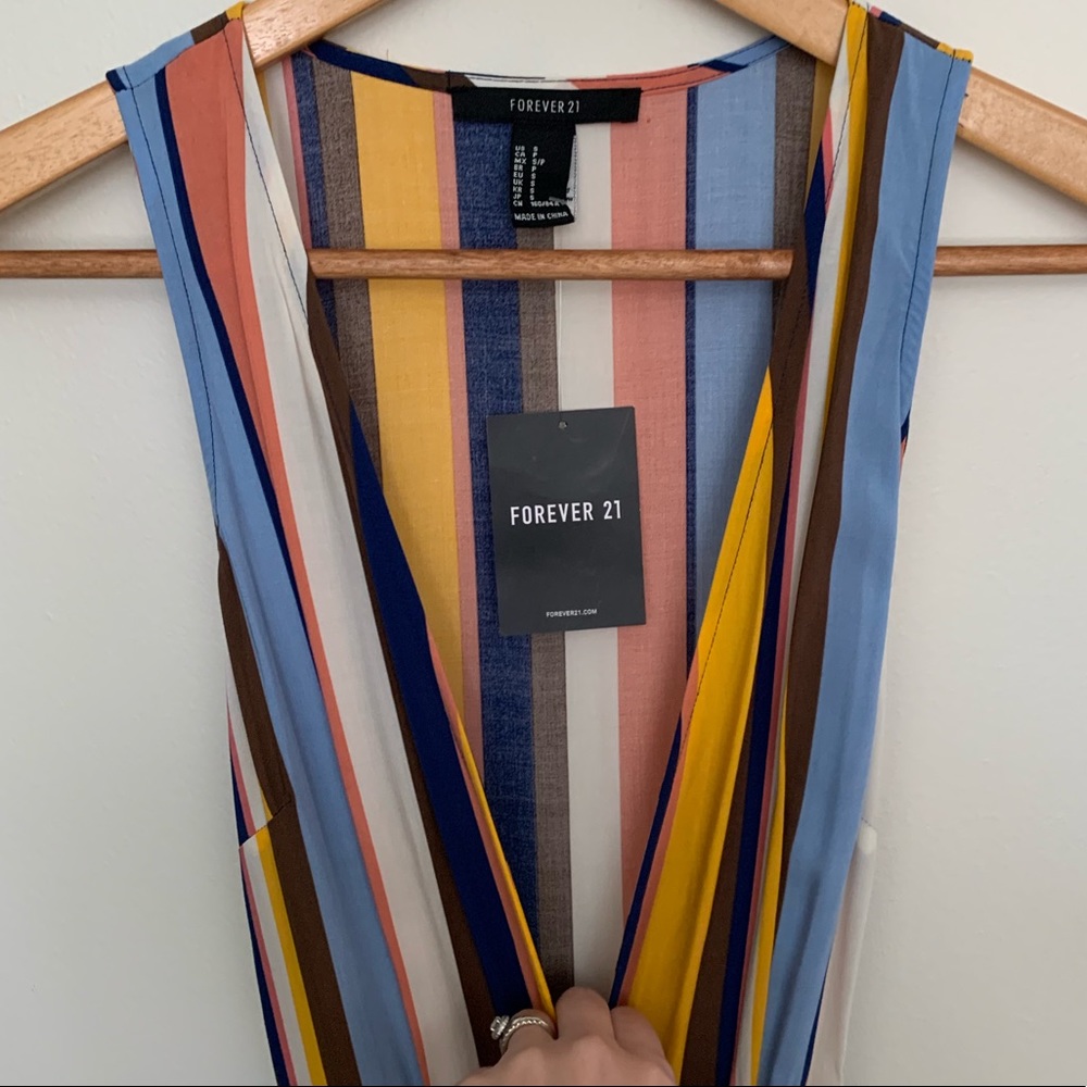 Sz Small | Striped Wrap Dress | Maxi | NWT